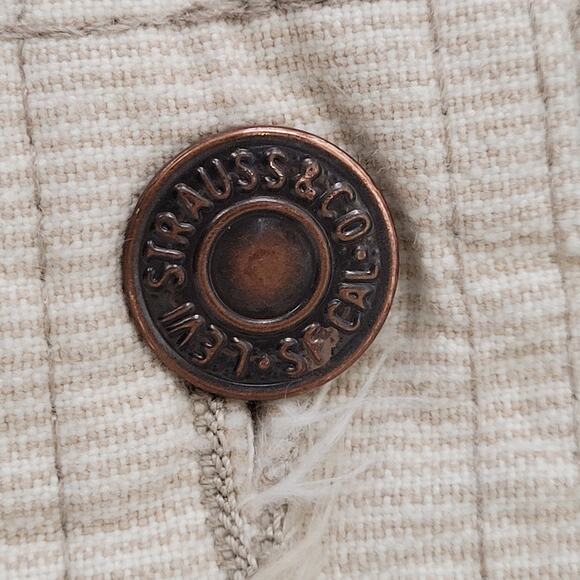 Vintage 70s LEVIS Flared Pants Women 1/2 26x32 Corduroy USA - Picture 8 of 16